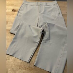 Athleta Pale Gray Straight-Leg Performance Pants